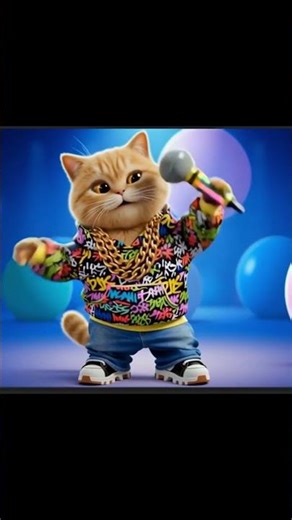 Hip Hop Cat Dance Show | Cute Cartoon Rapper