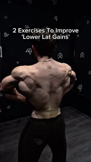 2 key back exercises to improve your 'Lower Lat Gains'💪 #gym #workout