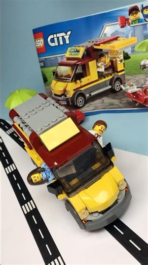 Everyone knows this set 💥 LEGO City #60150 Pizza Van! Time to build some mocs I’ve designed with it