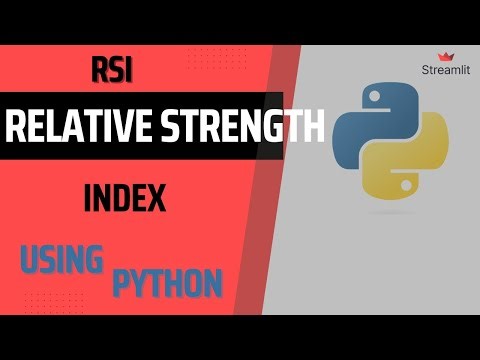 How To Create Relative Strength Index In Python and Streamlit RSI Technical Indicator Python