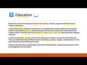 📚 Purpose and Functions of a Library s