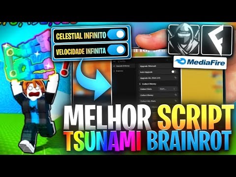 ✅SCRIPT Tsunami Brainrot SEM KEY *Velocidade INFINITA + Celestial INFINITO* LINK DIRETO ROBLOX 2026