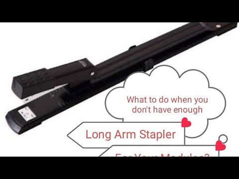 How to Staple Booklet with the Regular Stapler||Long Arm Stapler||Regular Stapler