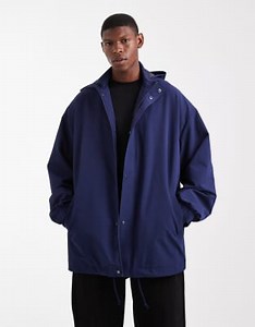 ASOS DESIGN windbreaker jacket in navy | ASOS
