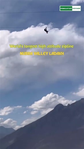 World’s Longest High Altitude Zipline in Nubra Valley Ladakh 🏔️🔥
