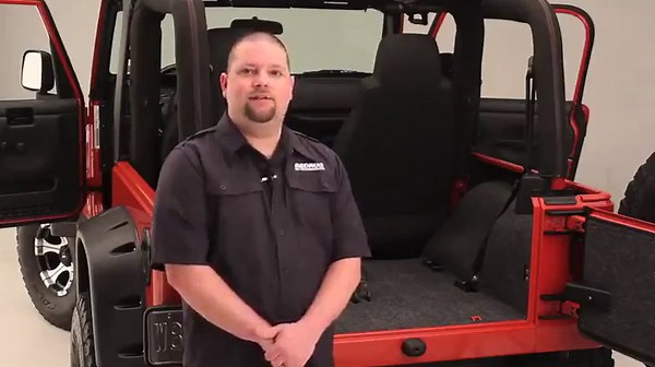 Bedrug Classic Bed Mat | 1997 - 2006 Jeep Wrangler TJ/LJ (w/cntr console, Heat Shields), Charcoal Grey | BRTJ97F