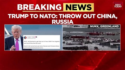 Donald Trump tells NATO to 'throw out China and Russia from Greenland'