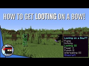 How To Get LOOTING 3 on a BOW! | Minecraft Quick Tips