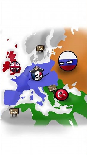 Napoleonic Wars in a nutshell #countryballs