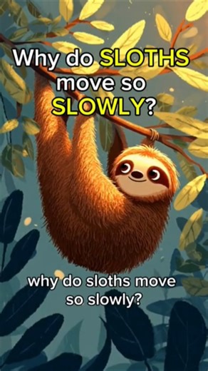 Ever wonder why sloths move so slowly? Questions kids ask...