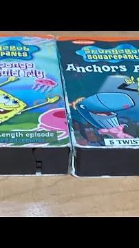 Review SpongeBob SquarePants the sponge who could fly and anchors away VHS tapes from 2003