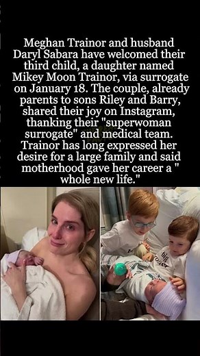 Meghan Trainor and Daryl Sabara Welcome Third Child via Surrogate #MeghanTrainor #DarylSabara