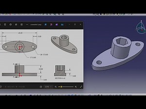 Catia V5 Tutorial: Beginner Drawing Exercise 18