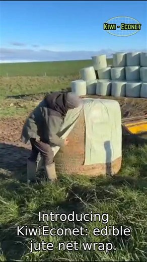 🌱 KiwiEconet – The World’s First Edible Jute Net Wrap 🌱 Sustainable farming starts here. ✅ 100% biodegradable & livestock-safe ✅ Replaces plastic bale net wrap ✅ Tested & proven safe for animals ✅ Works on standard balers ✅ Made from natural jute fiber No more plastic waste. No more risk to livestock. Just safer, greener farming. 💚 | ABC