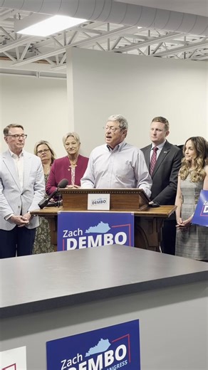 #NEW | Ben Chandler, the last Democrat to hold the #KY06 seat, representing Central Kentucky in Congress, endorses Zach Dembo for the Democratic nomination in Ky’s 6th Congressional district.Dembo is also joined by former #LexKY mayor Jim Gray & others.