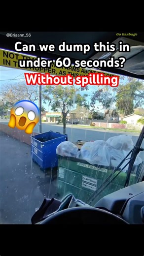 POV: Heavy Overloaded Dumpster vs. Front Loader!