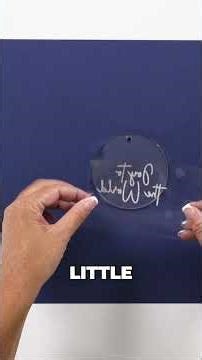DIY Vinyl Ornaments #shorts #VinylProjects #DIYOrnaments #CraftingTips #TransferTape