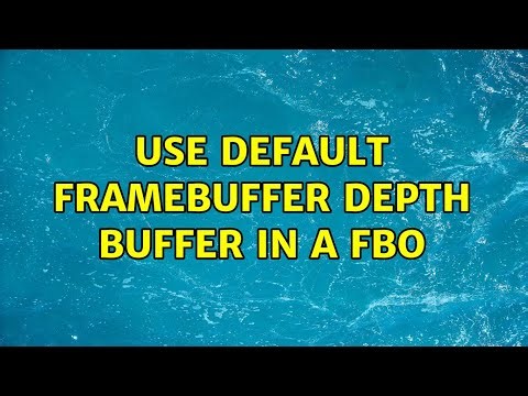 Use default framebuffer depth buffer in a fbo (2 Solutions!!)