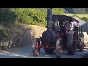 The 1921 Burrell 5 horse traction engine no. 3903 'Excelsior' undertakes a spot of haulage at the 2013 Boconnoc Steam Fair. | Full Regulator Photography