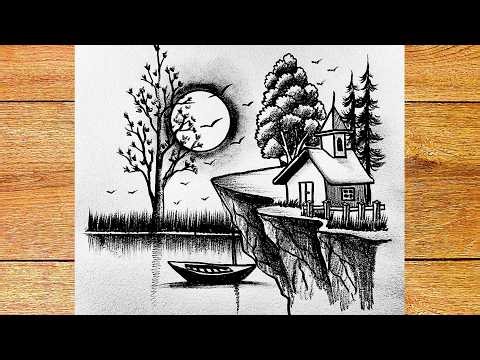 How to drawing 3d nature