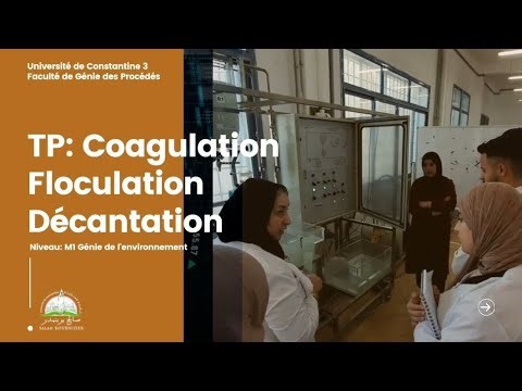 TP: Coagulation, Floculation, Décantation pour les étudiants de M1 Génie de l'environnement.