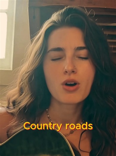 Take me home country raods. #folk #singer #johndenver #follmusic #cover