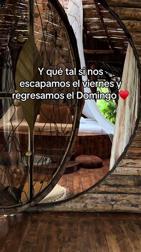 ¿Y si esta vez no necesitas vacaciones… solo necesitas escapar? 🌿❤️ Un lugar para desconectarte del ruido, olvidarte del estrés y disfrutar de ese momento que tanto estabas esperando. ✨ En Escapada de Dos te esperamos para vivir una experiencia diferente: naturaleza, tranquilidad, privacidad y momentos que se quedan para siempre. 🏡💫 Porque a veces el mejor plan no es salir de fiesta… es perderte con la persona correcta. ❤️ 📍 ¿Con quién te escaparías? Etiquétalo aquí 👇 📲 Reserva tu escapada