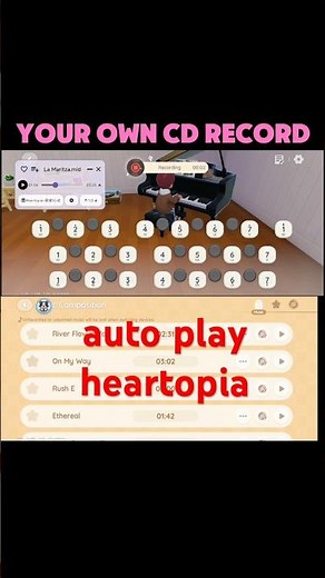 auto play piano in heartopia and roblox, dodo music pc Android
