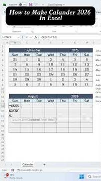 How to Make Calendar in Excel | Easy Trick