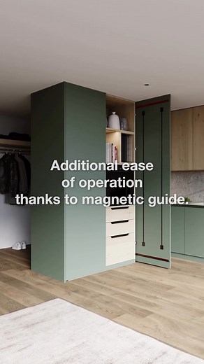 Introducing the next gen Hawa Concepta III family now available at Häfele. The new cable system and the additional magnetic guide provide an optimum operating experience with pivot/slide-in doors. The comfort package is rounded off by hinges with a soft closing mechanism, which make the doors close gently and quietly. Let yourself be inspired by the different design options. #HafeleNZ #HafeleNewZealand #MaximisingSpaceTogether | Häfele Home NZ