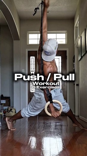 Home Push Pull Workout #calisthenics #bodyweighttraining #pushups #pullups #backworkout #chestwork