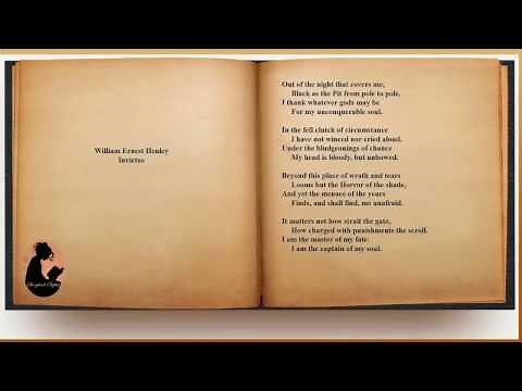 William Ernest Henley - Invictus (audio with text)