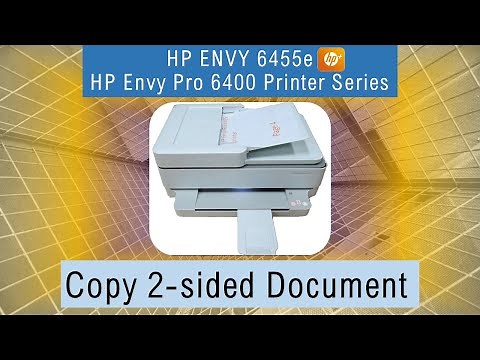 HP Envy 6455e | HP Envy Pro 6455 : How to Copy a 2 sided document