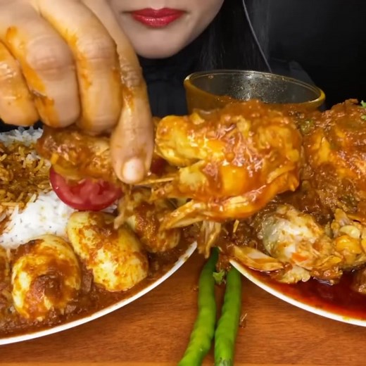 SPICY WHOLE CHICKEN CURRY RICE,EGG CURRY,COOKING & EATING,ASMR MUKBANG Part 4 | Spice Asmr