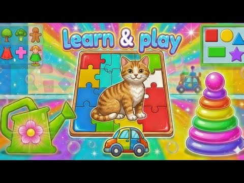 🌈 Learn Colors with Fun Puzzles & Coloring Games for Kids and Toddlers