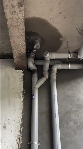 PVC Hanging Drainage Pipe Installation Step by Step | #shortsfeed #shorts