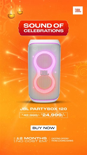 Biggest Diwali Sale: JBL PartyBox at never-before prices. Bold sound, dazzling lights, and festive deals that bring the ultimate party experience to your home. | JBL