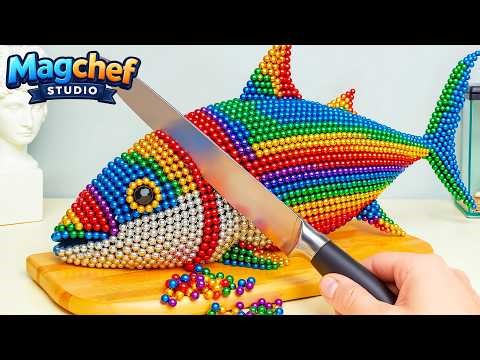 AMAZING! Colorful Grilled Rainbow Fish 🌈🐟| ASMR Stop Motion Cooking