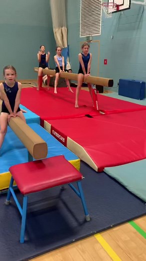 Intensive Straddle Press Drills by Dedicated Squad at Weybridge Gymnastics Club
