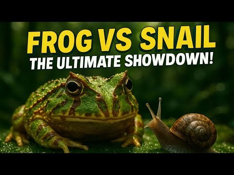 Frog vs Snail | Amazing Nature Encounter | Macro Wildlife Footage