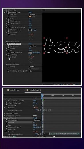 Scribbled Text in After Effects | Tutorial