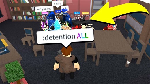Becoming the school principal and giving everyone detention in Roblox