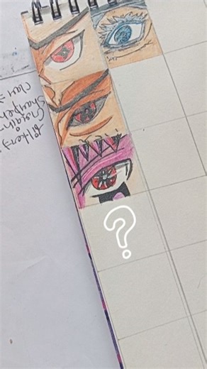 Sasuke eye drawing with only pencil colour|| Day -3 to draw anime eye drawing.