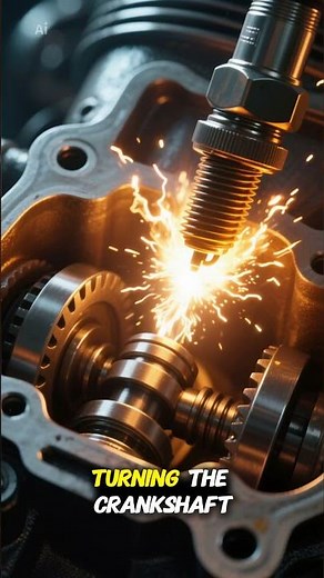 How a Piston Works in a Car Engine #automobile