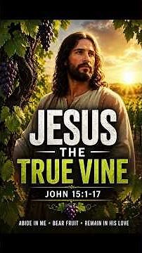 Jesus The True Vine | John 15:1–17 Powerful Message of Love & Faith #scripturechallenge