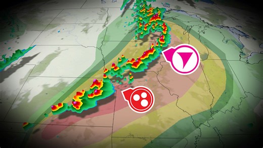 Softball size hail possible as marathon severe storms continue