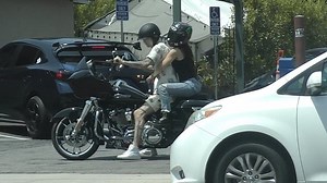 Biking with Beau! Megan Fox hops on the back of Machine Gun Kelly's motorcycle