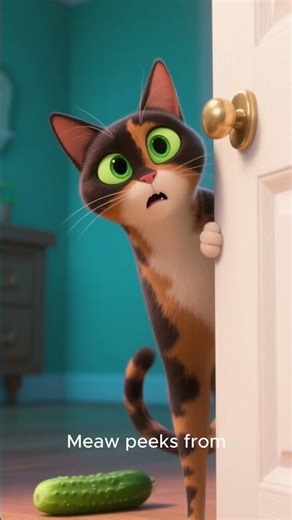 The cat thinks it's a snake 🐍 #shorts #funny