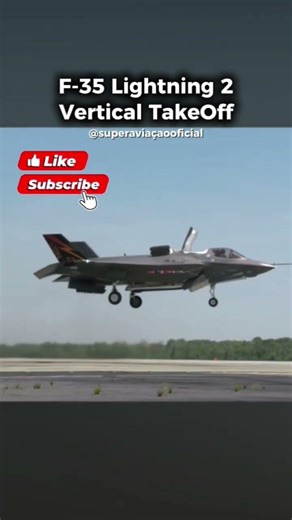 F-35 Lightning II Vertical Take Off #shorts #militar #caça