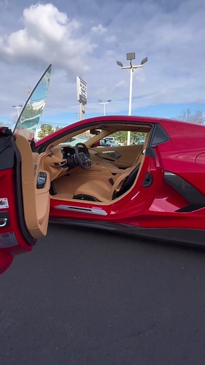 Red Dipped Interior on a Torch Chevrolet Corvette C8 Z06
